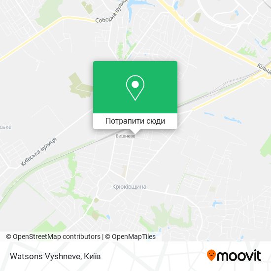 Карта Watsons Vyshneve