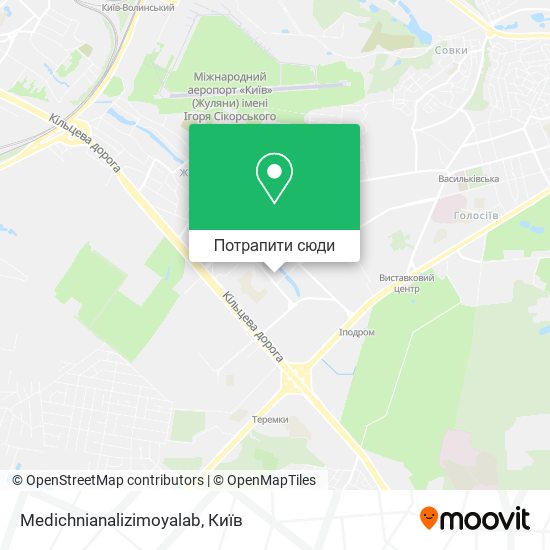 Карта Medichnianalizimoyalab