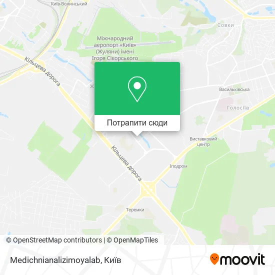 Карта Medichnianalizimoyalab