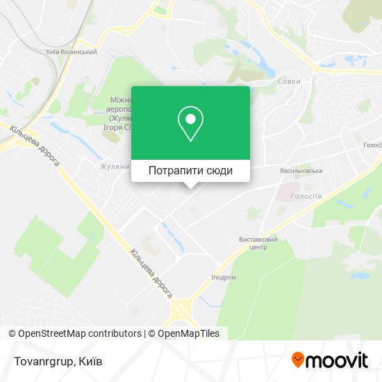 Карта Tovanrgrup