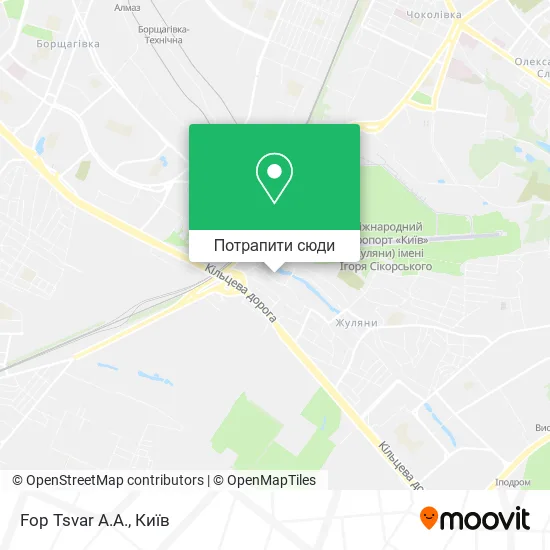 Карта Fop Tsvar A.A.