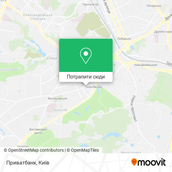 Карта Приватбанк