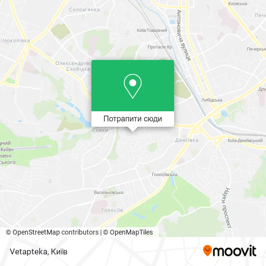 Карта Vetapteka