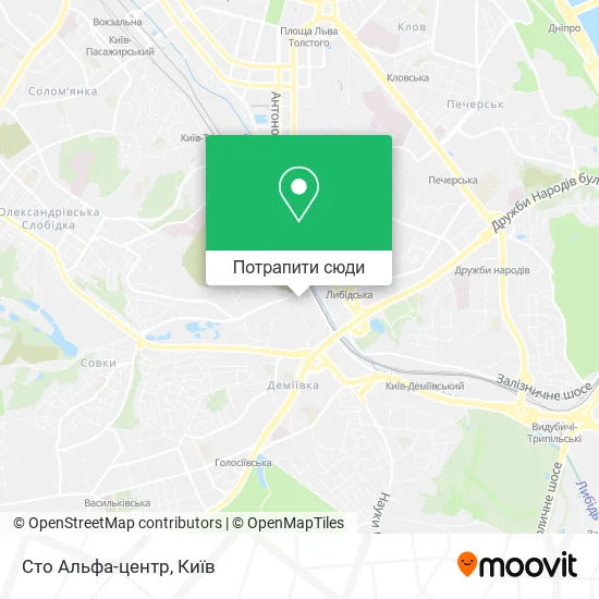 Карта Сто Альфа-центр