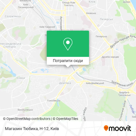 Карта Магазин Тюбика, H-12