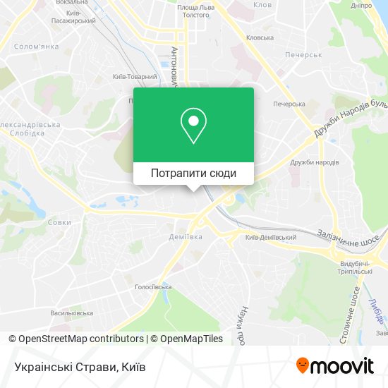 Карта Украінські Страви