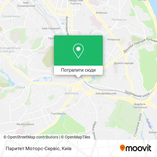 Карта Паритет Моторс-Сервіс