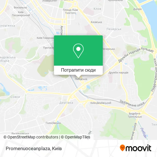 Карта Promenuoceanplaza