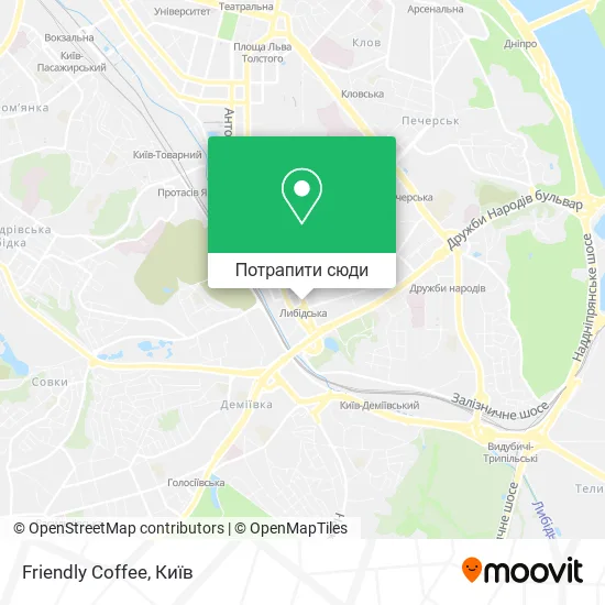 Карта Friendly Coffee