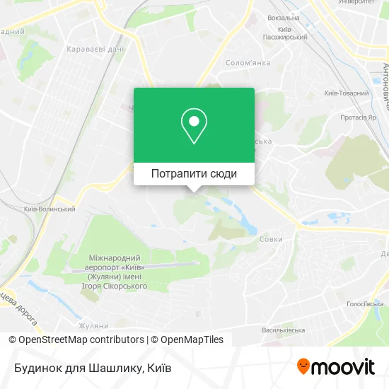 Карта Будинок для Шашлику