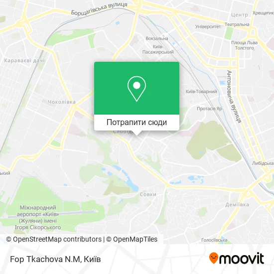 Карта Fop Tkachova N.M