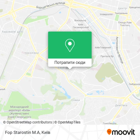 Карта Fop Starostin M.A