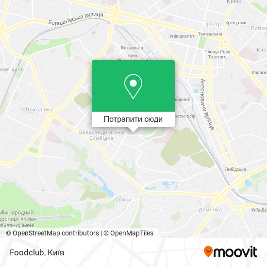 Карта Foodclub