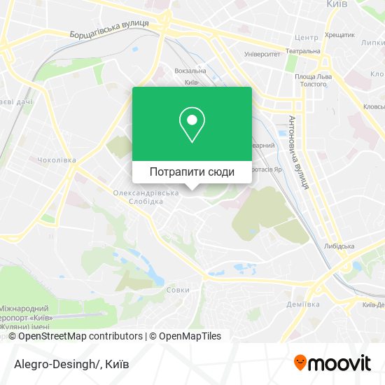 Карта Alegro-Desingh/