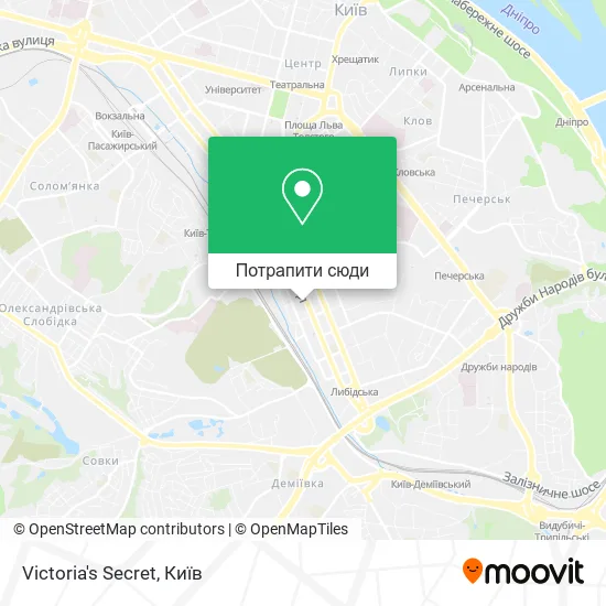 Карта Victoria's Secret