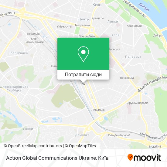 Карта Action Global Communications Ukraine