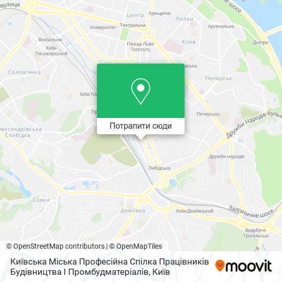 Карта Київська Міська Професійна Спілка Працівників Будівництва І Промбудматеріалів