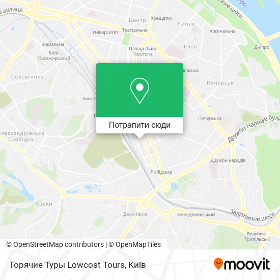 Карта Горячие Туры Lowcost Tours