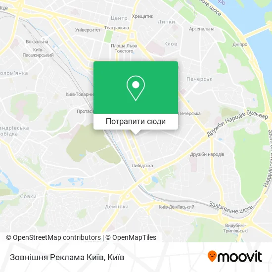 Карта Зовнішня Реклама Київ