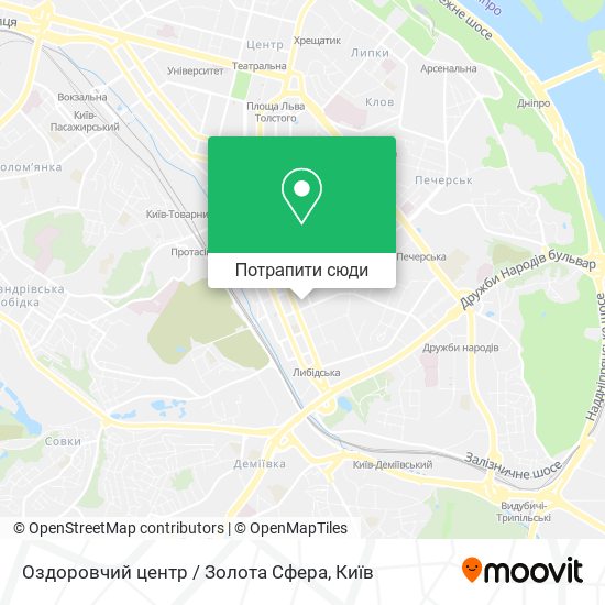 Карта Оздоровчий центр / Золота Сфера