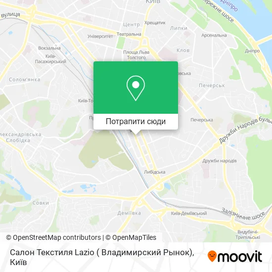 Карта Салон Текстиля Lazio ( Владимирский Рынок)