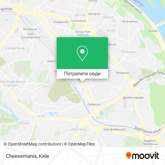 Карта Cheesemania