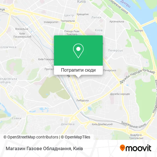 Карта Магазин Газове Обладнання