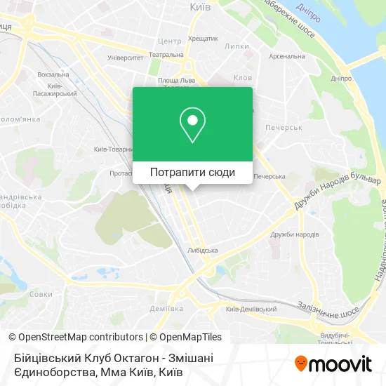 Карта Бійцівський Клуб Октагон - Змішані Єдиноборства, Мма Київ