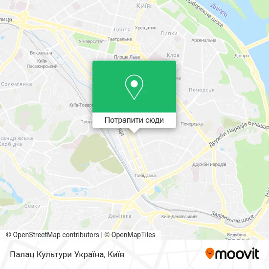 Карта Палац Культури Україна