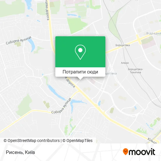Карта Рисень