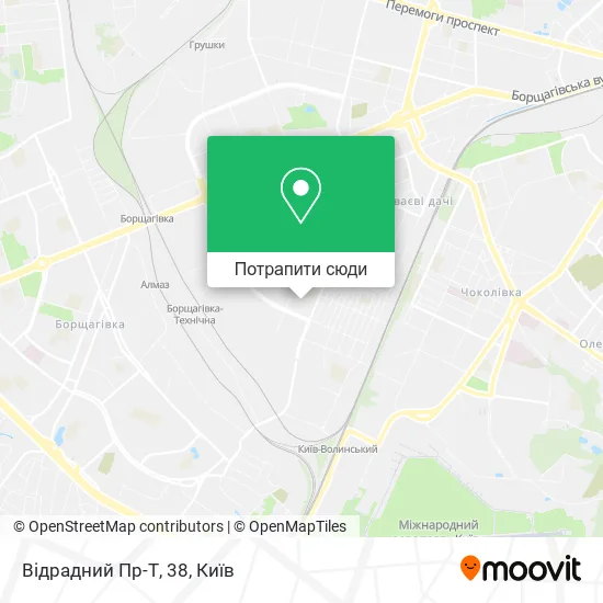 Карта Відрадний Пр-Т, 38