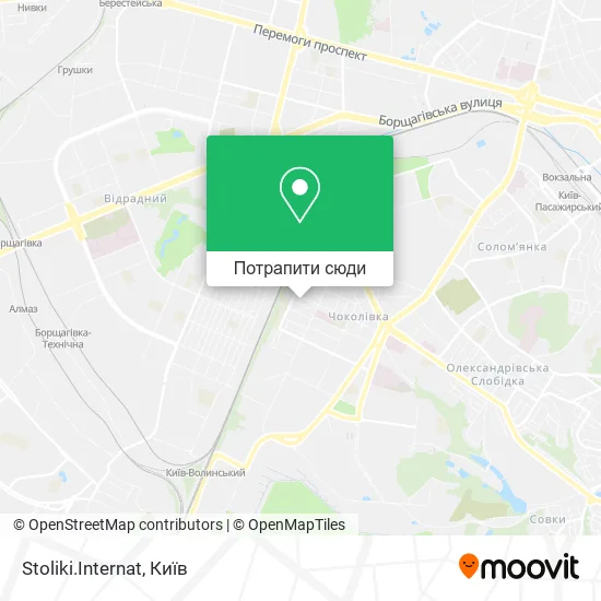 Карта Stoliki.Internat