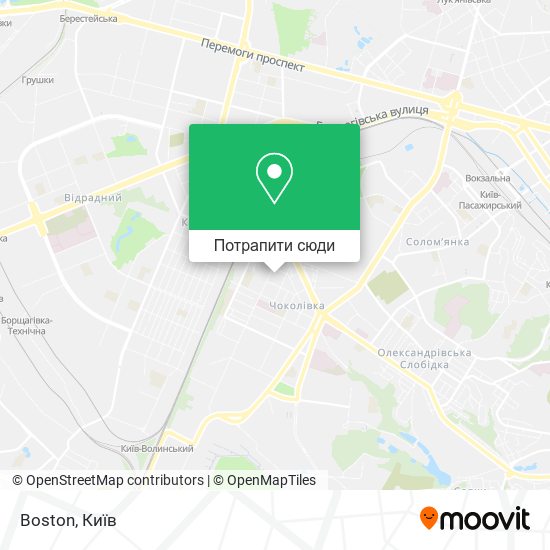 Карта Boston