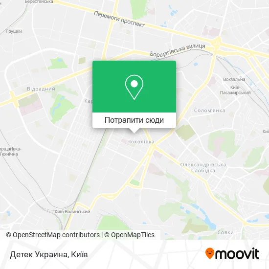 Карта Детек Украина