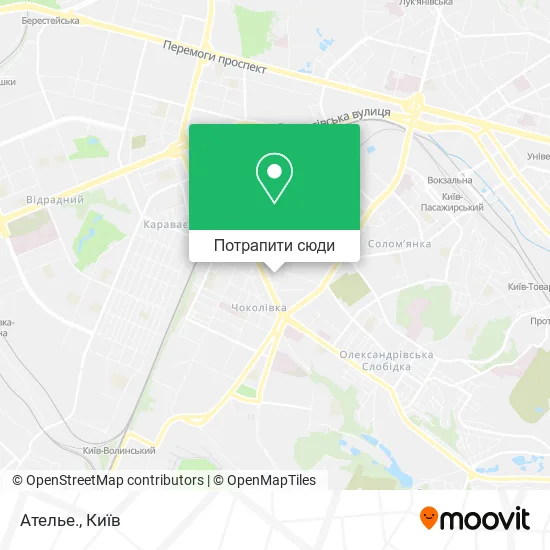 Карта Ателье.