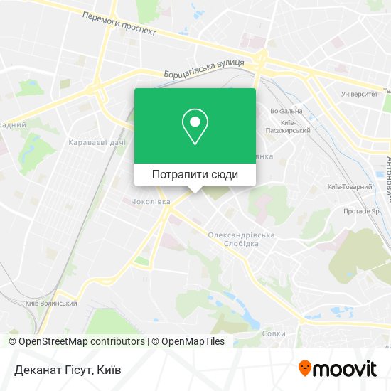 Карта Деканат Гісут