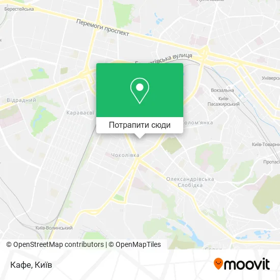 Карта Кафе