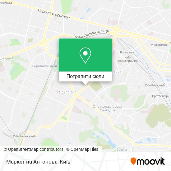 Карта Маркет на Антонова