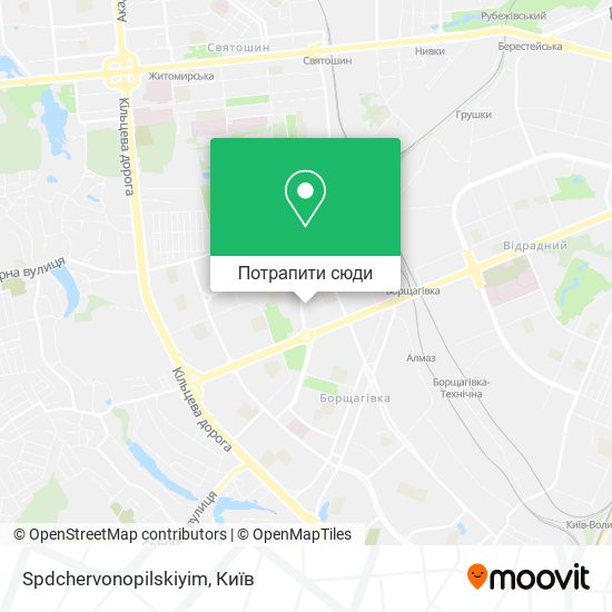 Карта Spdchervonopilskiyim