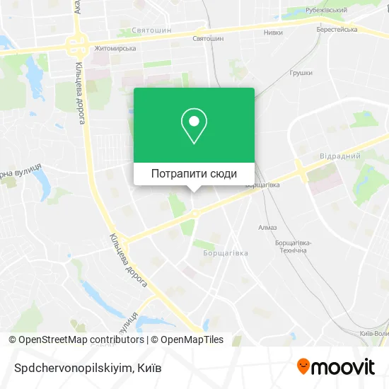 Карта Spdchervonopilskiyim