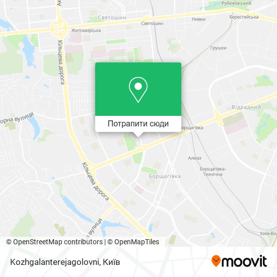 Карта Kozhgalanterejagolovni