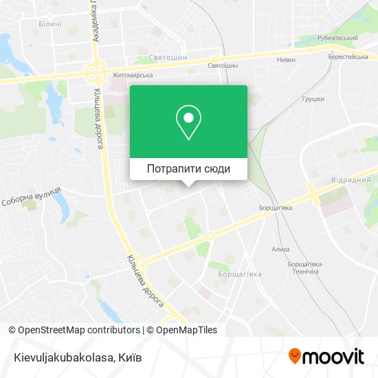 Карта Kievuljakubakolasa