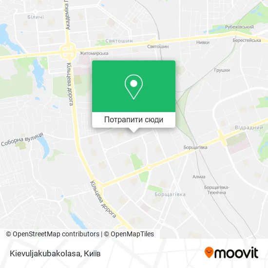 Карта Kievuljakubakolasa