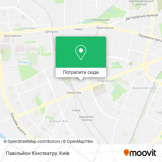 Карта Павільйон Кінотеатру