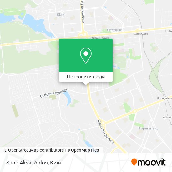 Карта Shop Akva Rodos