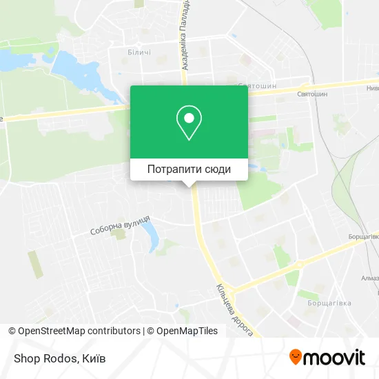 Карта Shop Rodos