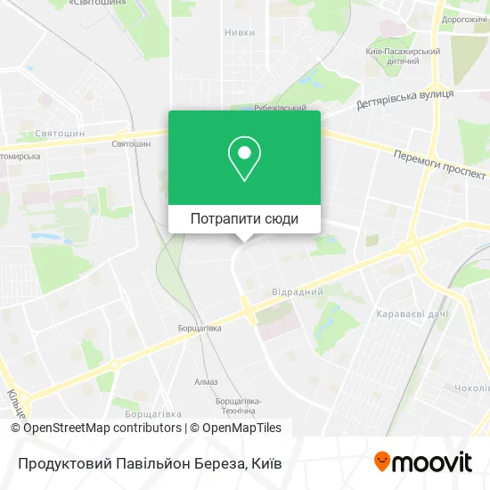 Карта Продуктовий Павільйон Береза