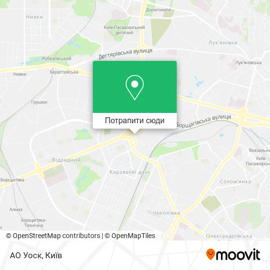 Карта АО Уоск