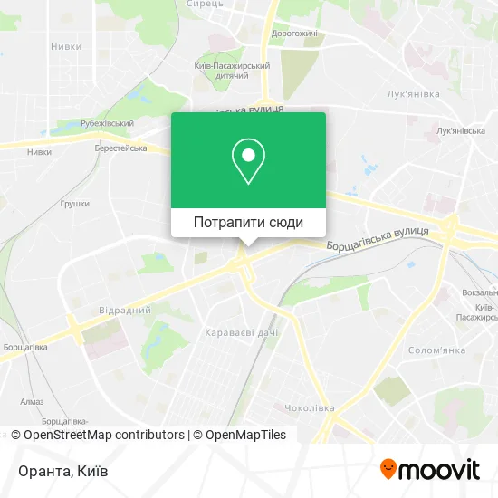 Карта Оранта