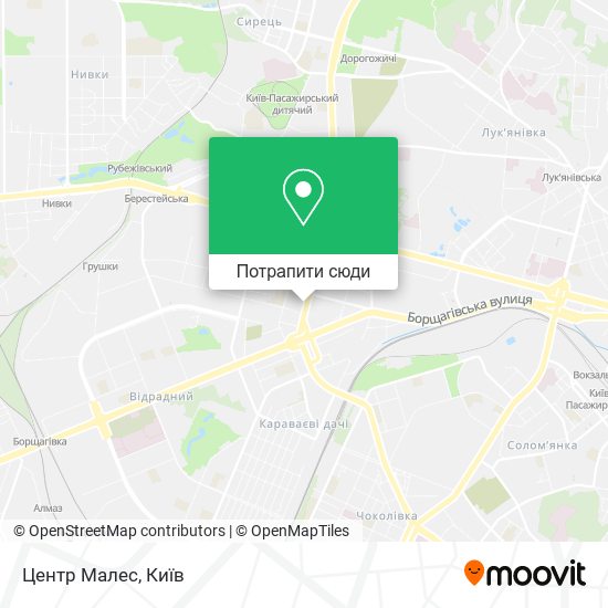 Карта Центр Малес